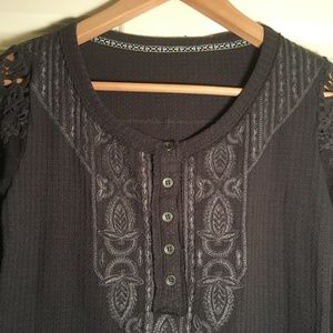 BKE brownish purple knit top